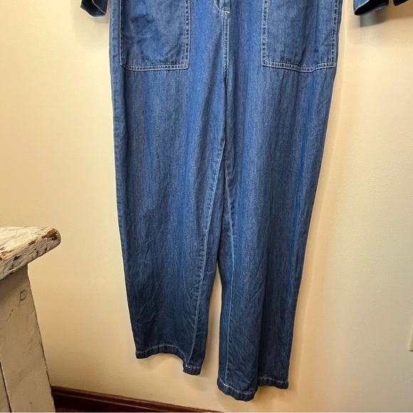 Anthropologie x Mare Mare Aya Denim Utility Long Sleeve Jumpsuit - Picture 9 of 11